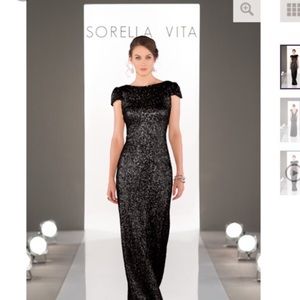 Navy metallic dress sorella vita. Wear once.